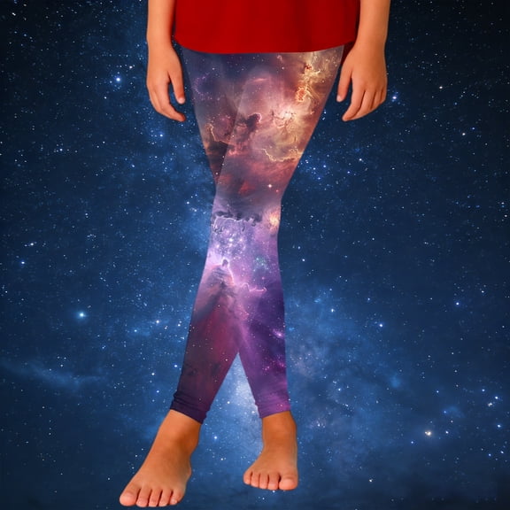 Toddler Girls Pants Starry Sky Print Slim Fit Athletic Casual Pants Stretchy Leggings Size 3-4T ,Pink