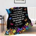 thumbnail image 2 of LHSHID Bible Verse Blanket Flannel Soft and Comfortable Anti static Bed Sofa Blanket 50x60in, 2 of 6