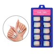 thumbnail image 1 of 100 piezas de uñas postizas de ataúd, puntas de uñas postizas herramientas de belleza de manicura puntas de uñas con funda para arte - 06 Salvador Consejos para uñas falsas de bailarina, 1 of 5