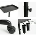 thumbnail image 5 of Miumaeov Professional Salon Trolley Aluminum Rolling Trolley Cart Hair Instrument Service Tray Adjustable Height (Black), 5 of 7