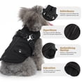 thumbnail image 3 of Dog Raincoat for Small & Medium Dogs – Waterproof Hooded Jacket with Leash Hole & Reflective Design, Perfect for Walks & Hikes, 3 of 5