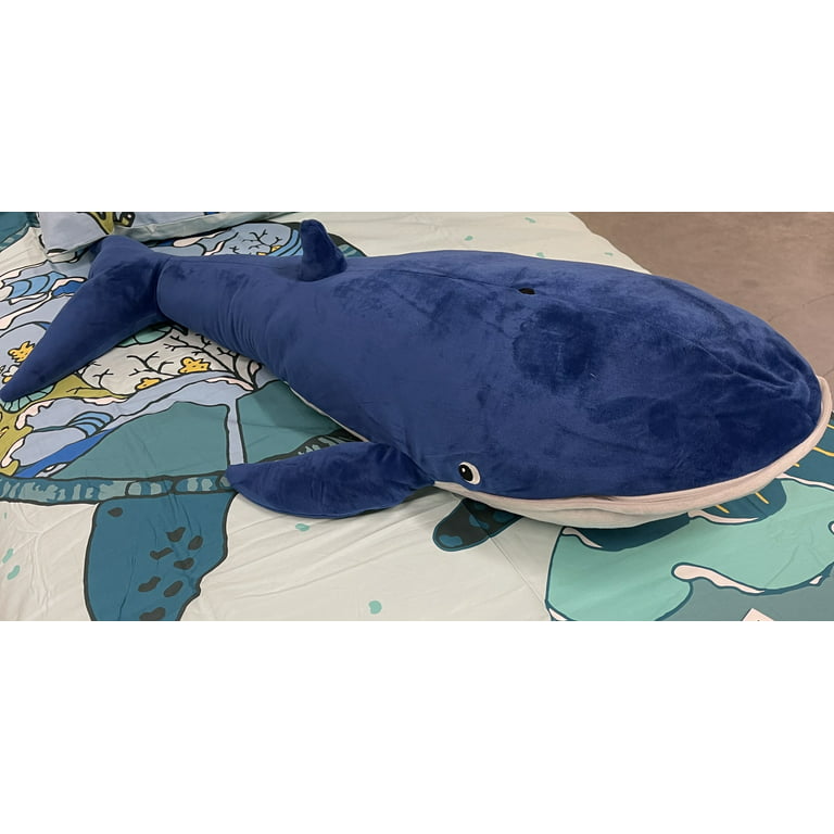 BLÅVINGAD Soft toy, blue whale, 39 - IKEA