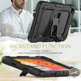 thumbnail image 3 of XYX For iPad Mini 5th/4th Generation Case 7.9 inch 2019/2015, 3in1 Heavy Duty Shockproof Tablet Case with Stand, Shoulder Strap, Black, 3 of 7