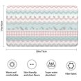 thumbnail image 3 of Pioneer Flower Floral Print Pattern Bathroom Rugs Mat, Non Slip Microfiber Bathroom Rug with Rubber Backing, Soft Mats for Bathroom Floor Tub Shower, 17"x30", 3 of 5