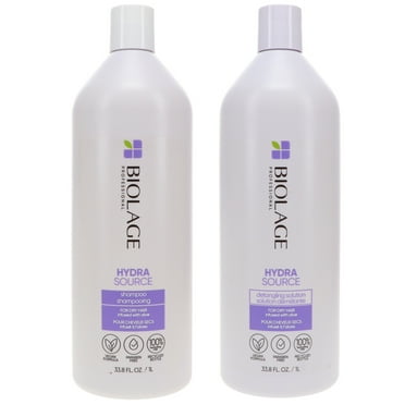 Matrix Biolage Hydrasource Shampoo and Detangling Solution (Set of 2) 33.8 oz