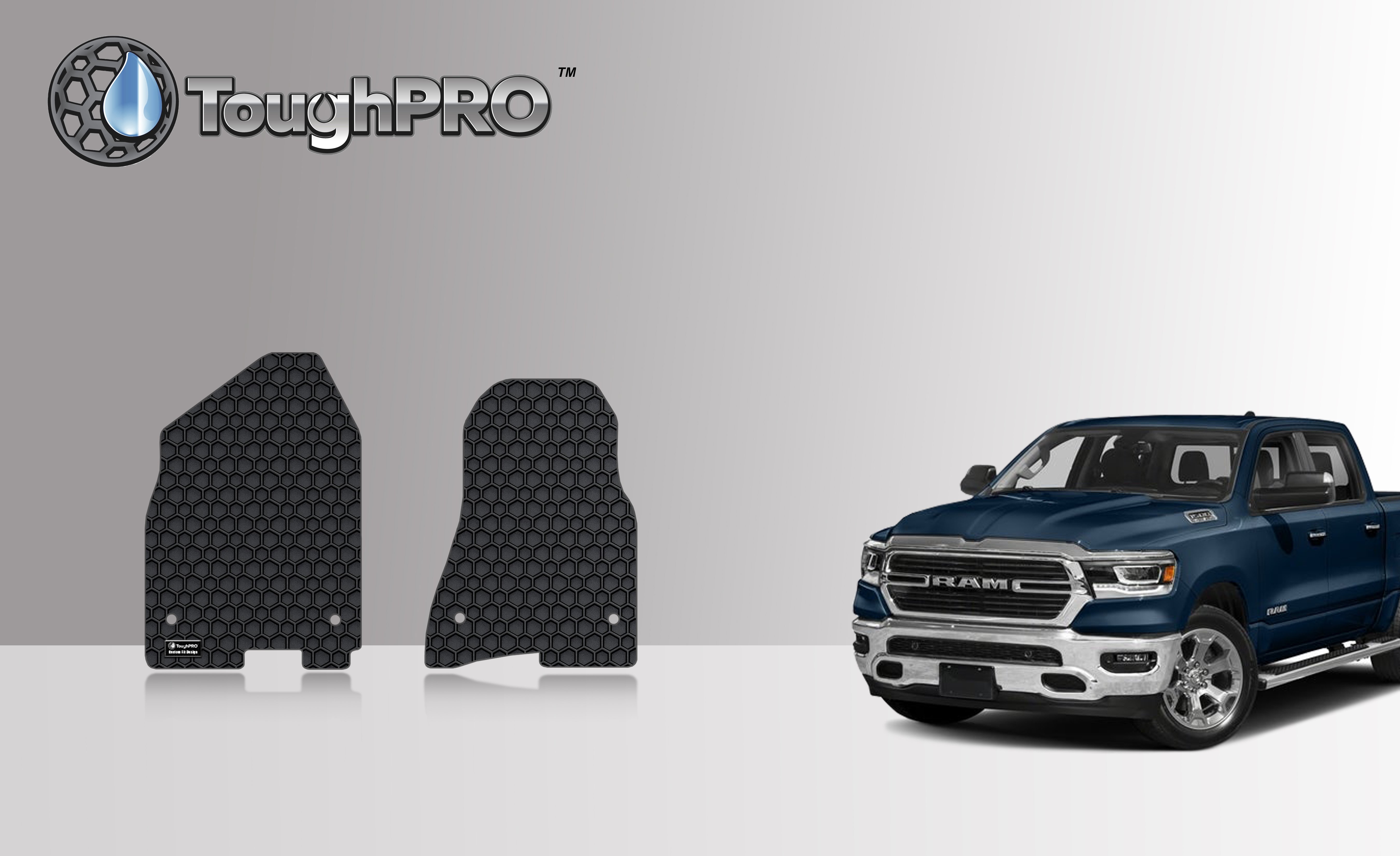 ToughPRO Floor Mat Accessories Front Mats Compatible with 2020 Dodge