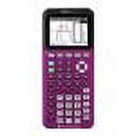 Pre-Owned Texas Instruments TI-84 Plus CE Graphing Calculator, Plum, Rechargeable, High School and College