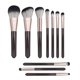 thumbnail image 1 of Juego de 10 brochas de maquillaje, brochas sintéticas profesionales de primera calidad para base, difuminado, polvos faciales, sombras de ojos, rubor y maquillaje., 1 of 5