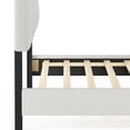 thumbnail image 6 of Furinno Lille Button Tufted Bed Frame, Linen, Twin, 6 of 8