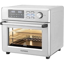 CUCKOO Air Fryer Oven, 18 Menu Modes with 360 Convectional Cooking, Includes 8 Accessories (Black)