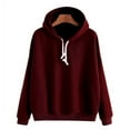thumbnail image 3 of Fashion Men Women Plain Pullover Hoodie Hooded Work Hip-hop Jumper Sweatshirt, 3 of 4