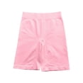 thumbnail image 4 of Xijirk Women Shorts High‑Waist Seamless Ribbed Shorts for Workout and Daily Casual Wear,Pink,XXL, 4 of 4
