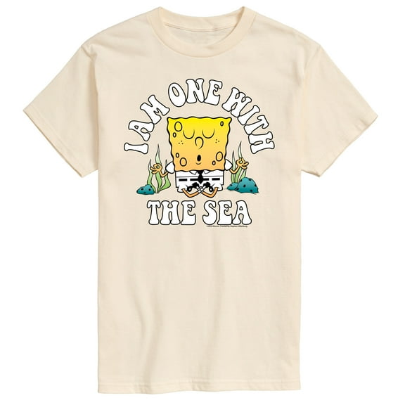 SpongeBob SquarePants - I'am One With The Sea - Men's Short Sleeve Graphic T-Shirt