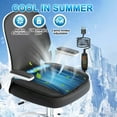 thumbnail image 2 of Lodintech USB Cooling Seat Cushion for Office Chair Car Cooling Seat Cover Ventilated Car Seat Cooling Pad 5 Fans Summer Breathable Seat Cooler Pad for Cars SUV Trucks Office Chair 1PCS, 2 of 7
