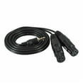 thumbnail image 3 of Cable adaptador de audio de 3 pines, doble XLR macho hembra a RCA macho de 3,5 mm. 3 metros, 3 of 9