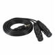 thumbnail image 3 of Cable de audio de interconexión balanceado Lovoski de 3,5 mm TRS macho a doble XLR hembra 3 metros, 3 of 9