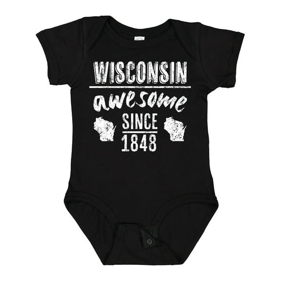 Inktastic Wisconsin Awesome Since 1848 Boys or Girls Baby Bodysuit
