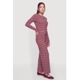 thumbnail image 2 of Women's Striped Knit Drawstring Wide Leg Pants, 2 of 4