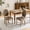 Brown, variant on MIKIBAMA Olive Green PU Upholstered Dining Chair, Set of 2