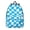 Cyan and White, variant on Brown and White Checkered Pattern Backpack for School, Cute School Bag with Adjustable Shoulder Straps and Padded Back, 15.7"x11.8"x5.5"