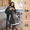 thumbnail image 2 of Sudadera con capucha Tirrinia Oversized Fluffy Sherpa para adulto, 2 of 7
