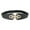 Black, variant on Women's Patent Leather Belt Stretch Belt For Dress Spring Casual Metal Buckle Thick Fashion Summer Red One Size