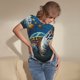 thumbnail image 3 of Fotbe Ocean Coral Turtle Body de Mujer con Cuello Redondo y Mangas Cortas, Sin Mangas Ajustado, Suave, Cómodo y Básico-Medium, 3 of 7