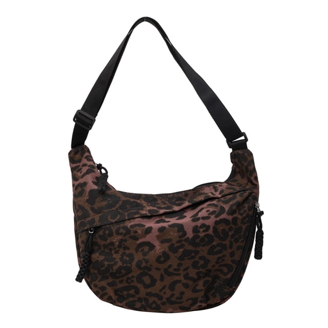 Elegante Bolso Masa para Mujer Correa Ajustable Leopardo Bolsas Al Aire Libre