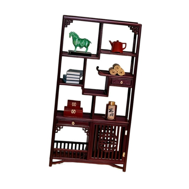 Juego de sillas chinas en miniatura 1:12, artesanía tradicional realista, casa de muñecas estilo B
