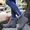 thumbnail image 4 of Zapatos de mujer de gran tamaño Otoño e invierno Zapatos de mujer de caña alta de algodón con vellón añadido Botas de nieve engrosadas Zapatos de madre de anciano, 4 of 6