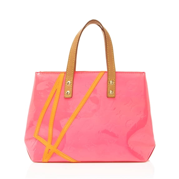 Pre-Owned Louis Vuitton Limited Edition Monogram Vernis Fluo Reade PM Tote