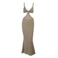 thumbnail image 1 of SUNSIOM Robe Longue à Bretelles Dos Nu Creux Couleur Unie pour Femmes, 1 of 9