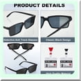 thumbnail image 4 of Spy Gear Set: Secret Agent Name Tags, Rear View Mirror Sungles, Detective Gles - Escape Room Party Favors & Supplies - 24 Pcs, 4 of 5