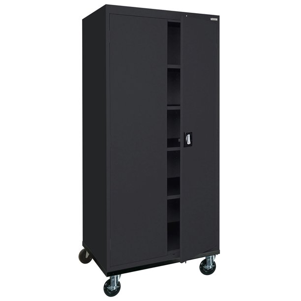 Sandusky Lee 36"W x 24"D x 78"H 5Shelf Transport Mobile Storage