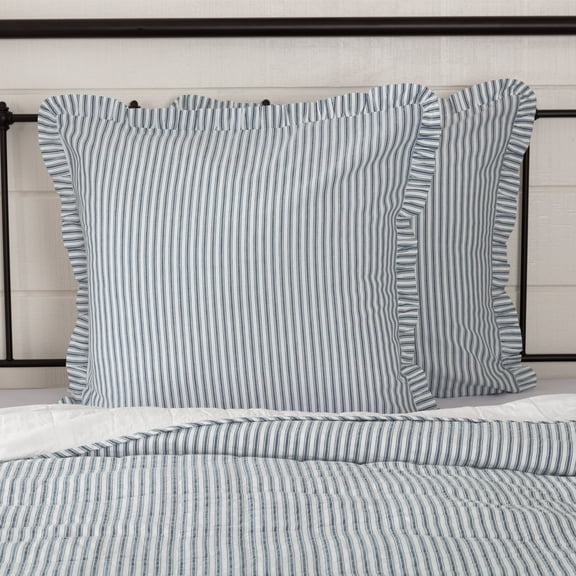 VHC Brands Sawyer Mill Blue Bedding Accessory, Euro Sham 26x26