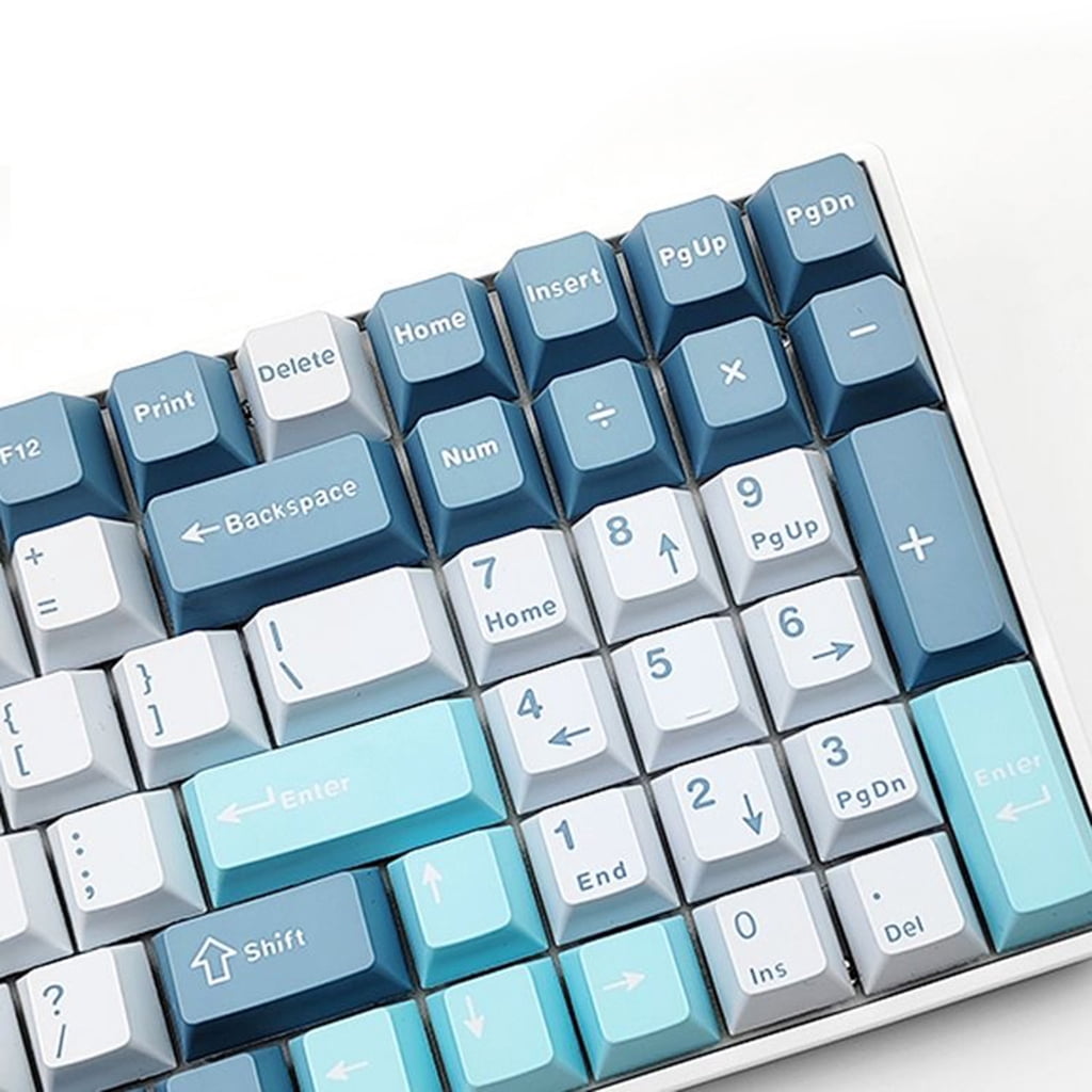Zeiwohndc 126Keys PBT Keycaps Set Double Shot Macaron for Mechanical Keyboards