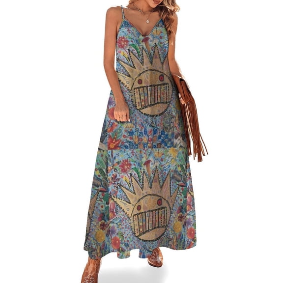 Ween Boognish And Flowers Sleeveless Dress Loose Women's Dress Dresses Luxury Evening Dresses