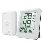 Mymisisa Digital Wireless Hygrometer Indoor Outdoor Thermometer Humidity Monitor
