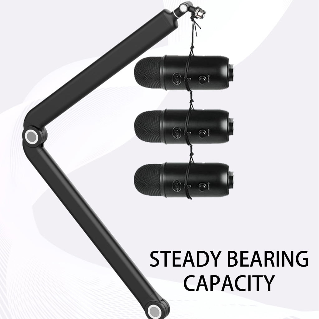 T-HOTLYST 360 Degree Rotating Suspension Boom Microphone Arm Stand Mic Stand with 3/8" to 5/8" Adapter for Gaming Recording Studio
