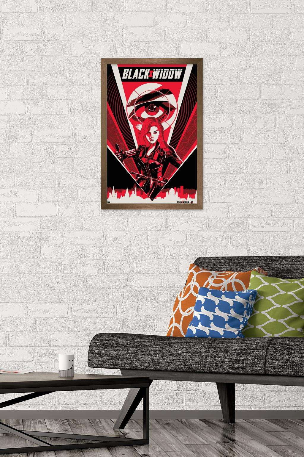 Marvel Cinematic Universe - Black Widow - Eye Wall Poster, 14.725" x 22.375", Framed