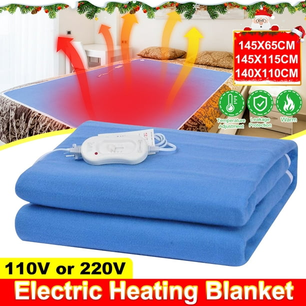 110V 145x115cm/57''x45'' Electric Heated Flannel Blanket Fast Heating