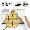 thumbnail image 6 of ADALE John R. Wooden Motivational Poster The Pyramid of Success Canvas Poster Wall Art Decor Print for Living Room Bedroom Decoration Framed 20x16 Inch, 6 of 6
