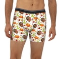 thumbnail image 2 of Disketp Holiday Thanksgiving Turkey Men's Boxer Briefs Men’s Underwear Boxer Briefs for Men, 2 of 7