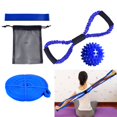 thumbnail image 3 of 5 piezas de resistencia Látex Banda elástica Gimnasio Entrenamiento 5 piezas con bolsa de malla shamjiam bandas elásticas, 3 of 9