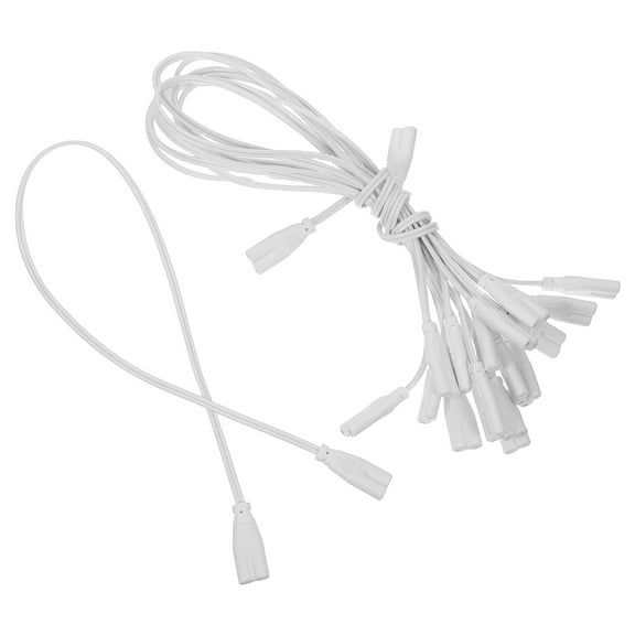 OULII 10Pcs Replacement LED Light Power Cord Cable with Plastic Connector for Car Lamp Use