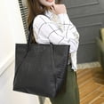 thumbnail image 2 of Stylago Leather Tote Bag for Women Fashion Large Shoulder Purses with Zipper Internal Pockets Ladies Shopping Handbag Black, 2 of 6