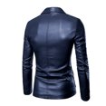 thumbnail image 7 of WAENQINLA Men's Faux Leathers Blazers Big and Tall Classic Fit Suit Jackets Single Breasted Shawl Lapel Formal Party Sport Coats, 7 of 7