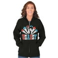 thumbnail image 3 of Betty Boop Retro Cartoon US Sassy Women Plus Size Zipper Hoodie Brisco Brands 2X, 3 of 5
