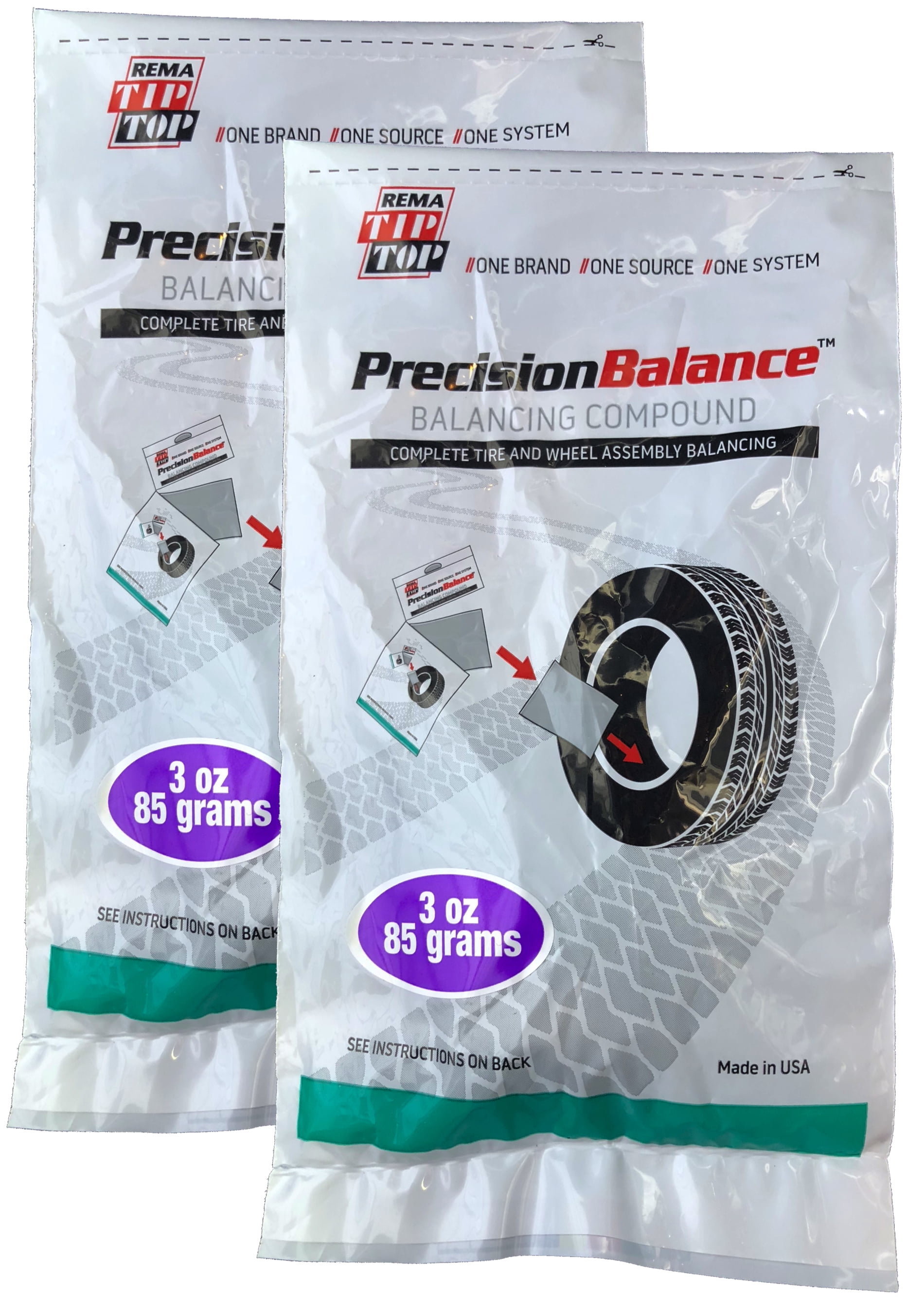 Rema 2 PrecisionBalance 3 oz Tire Balance Beads Kits (6 Ounces) Drop in