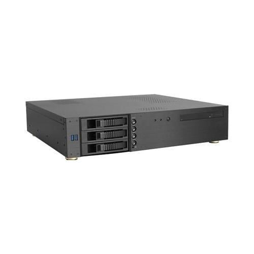 iStarUSA D-230HB-DT Black 2U Compact 3x 3.5" Bay Hotswap microATX Desktop Chassis